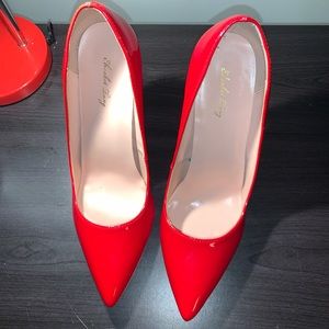 Red Patent Leather Shoes Sz. 12 (sugg Sz. 11)